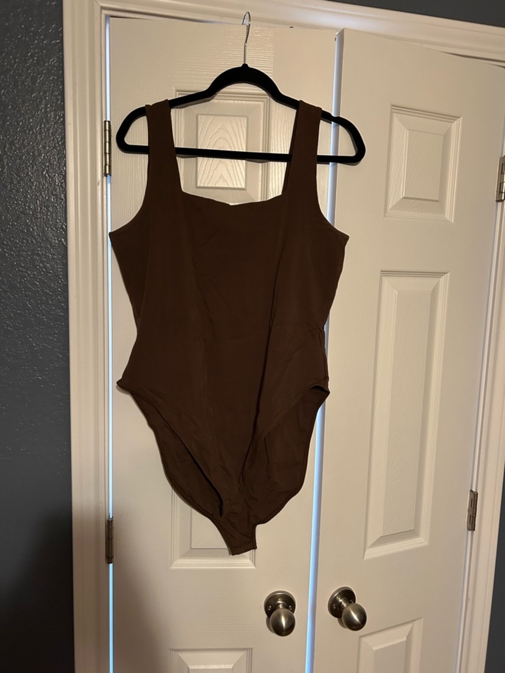 Old Navy Brown square neck bodysuit
